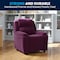 Flash Furniture Kids Recliner, 26" to 39" x 28", Upholstery Color: Purple BT-7985-KID-MIC-PUR-GG - alternate 2